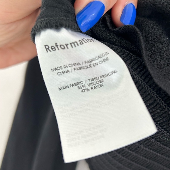 Reformation black sweetheart ‘Reign’ top - Picture 5 of 5